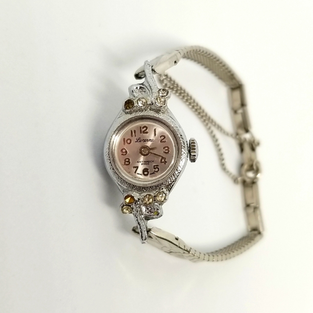 Women's Vintage Lucerne Anti Shock Wrist Watch